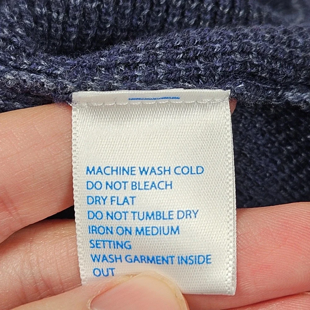 Southern Tide Sweatshirt Mens XL Blue Bailer Jade 1/4 Zip Waffle Knit Outdoor - Picture 10 of 11